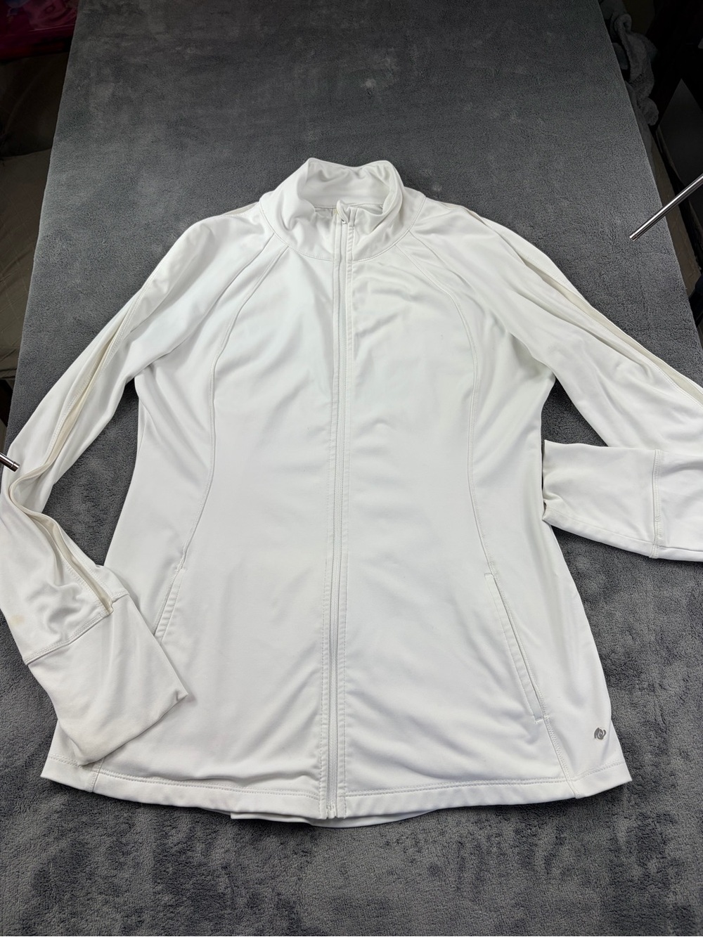 Apana White Lightweight Active Zip Jacket size M - Picture 9 of 16